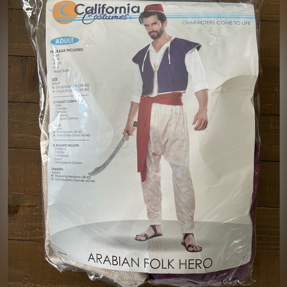 Aladdin Arabian Folk Hero Adult Costume